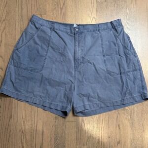 Pacific‎ Beach Vintage 90s Mens Casual Shorts Blue Elastic Waist Pockets Size 40